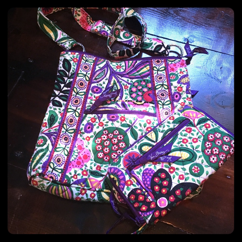 Vera Bradley crossbody bag & wallet